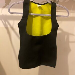 Black and Yellow Women's Waist Trainer Tank Top